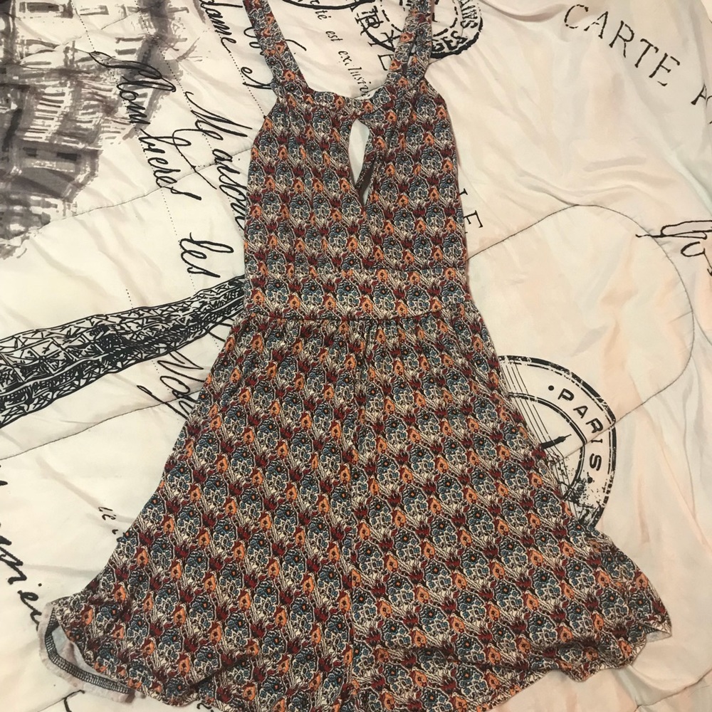 Blue Red & Orange Romper